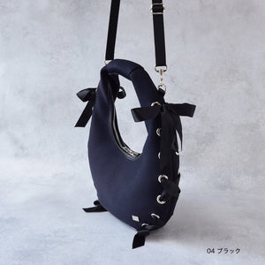 【SALE 40%OFF】S ネイプルズ アイレットリボン2ウェイエッグホーボーバッグ SH-992