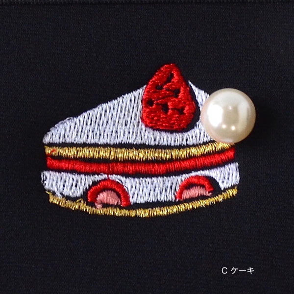 【一部予約】ネイプルズ モチーフ刺繍ポーチ -Sサイズ- PO-155EM-S