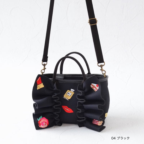 【SOLD OUT】MINI ネイプルズ ラッフルミニ2ウェイモチーフ刺繍クロスボディ TT288EM-MINI