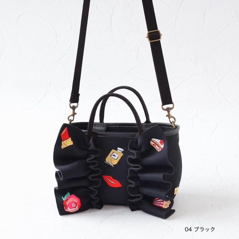 【SOLD OUT】MINI ネイプルズ ラッフルミニ2ウェイモチーフ刺繍クロスボディ TT288EM-MINI