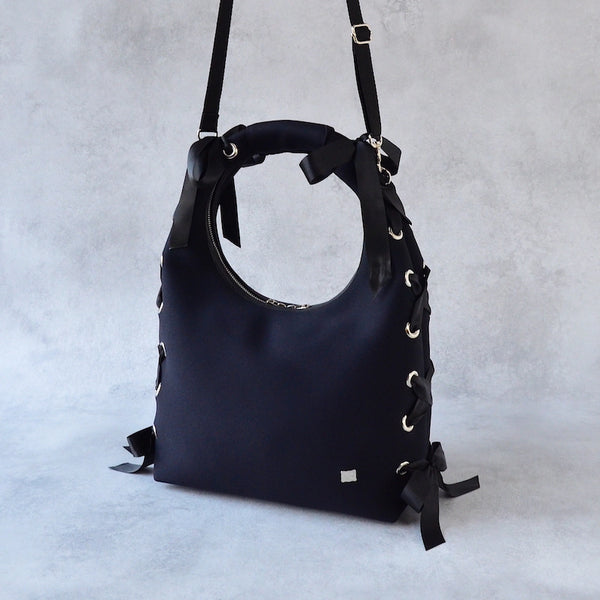 【SALE 40%OFF】L ネイプルズ アイレットリボンホーボーバッグ SH-993