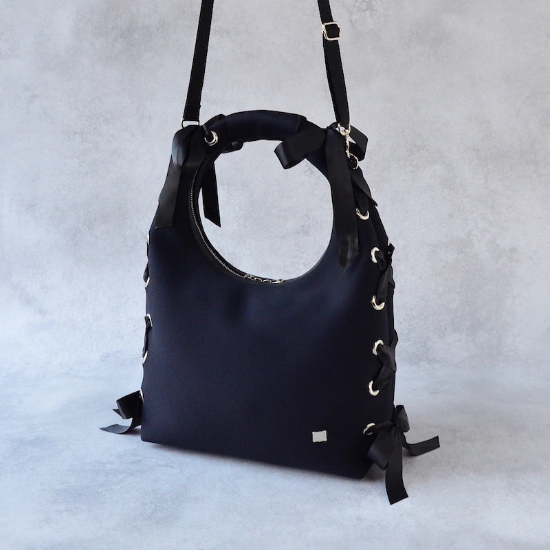 【SALE 40%OFF】L ネイプルズ アイレットリボンホーボーバッグ SH-993