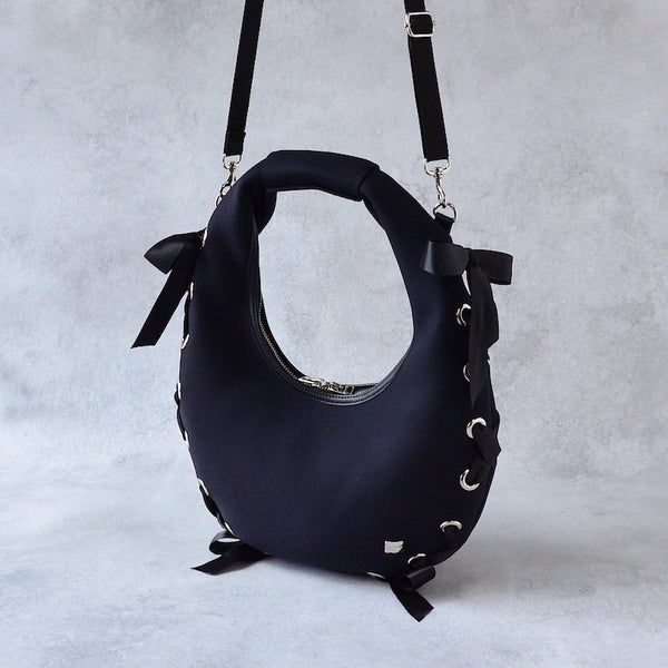 【SALE 40%OFF】S ネイプルズ アイレットリボン2ウェイエッグホーボーバッグ SH-992