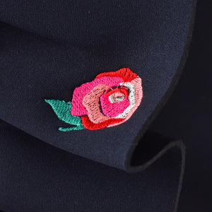 【SOLD OUT】L ネイプルズ ラッフルモチーフ刺繍トート-Lサイズ- TT-288EM-L
