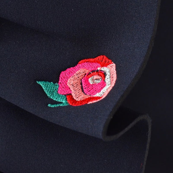【SOLD OUT】L ネイプルズ ラッフルモチーフ刺繍トート-Lサイズ- TT-288EM-L