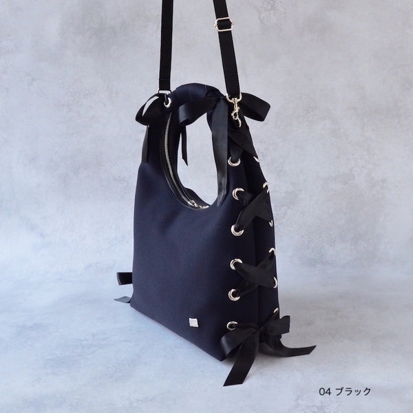 【SALE 40%OFF】L ネイプルズ アイレットリボンホーボーバッグ SH-993