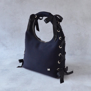 【SALE 40%OFF】L ネイプルズ アイレットリボンホーボーバッグ SH-993