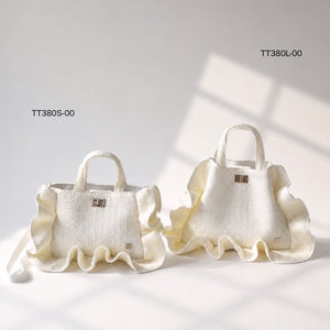 ラフィアトリムラッフル2ウェイバッグ-Sサイズ- TT-380-S