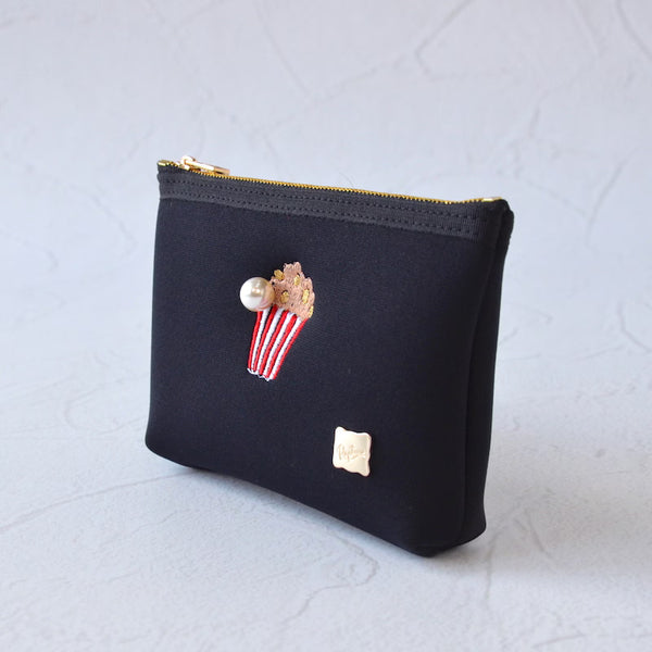 【一部予約】ネイプルズ モチーフ刺繍ポーチ -Sサイズ- PO-155EM-S