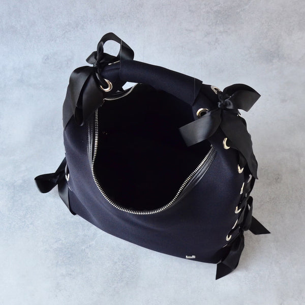 【SALE 40%OFF】L ネイプルズ アイレットリボンホーボーバッグ SH-993