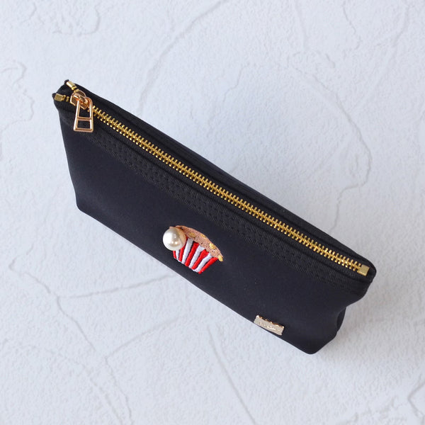 【一部予約】ネイプルズ モチーフ刺繍ポーチ -Sサイズ- PO-155EM-S