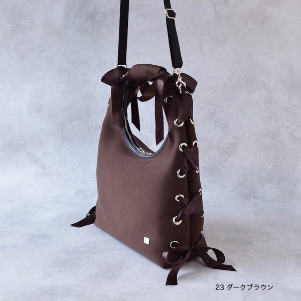 【SALE 40%OFF】L ネイプルズ アイレットリボンホーボーバッグ SH-993