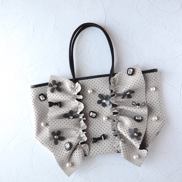 【予約】M ネイプルズラッフルトート-midiumサイズファスナー- パンチング TT-288PU-MBSF