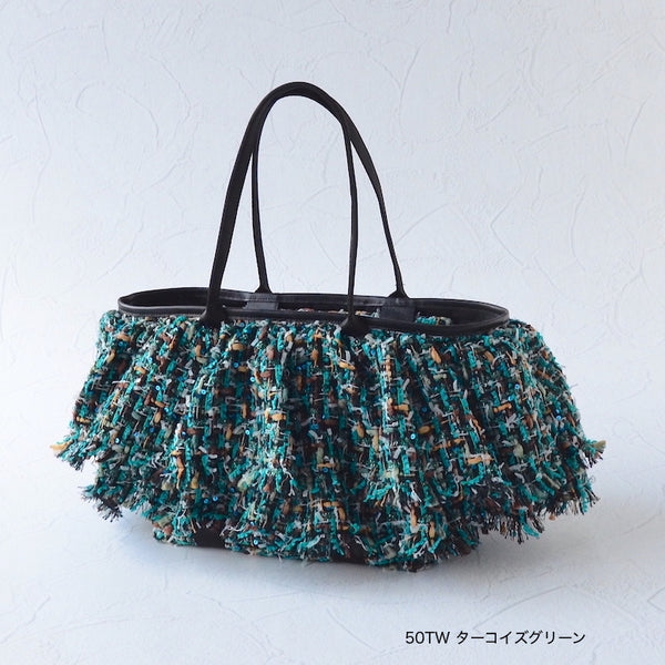 ツイードフリルトートバッグ- TT-375TW-