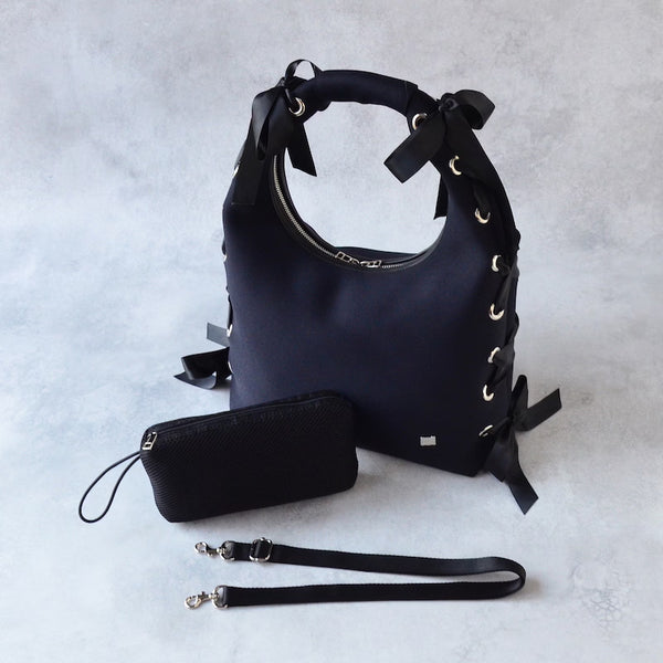 【SALE 40%OFF】L ネイプルズ アイレットリボンホーボーバッグ SH-993