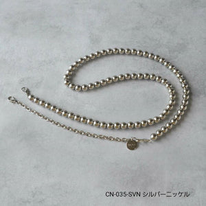 2ウェイエクステンションチェーン　パール/シルバー/ブラック CN-035
