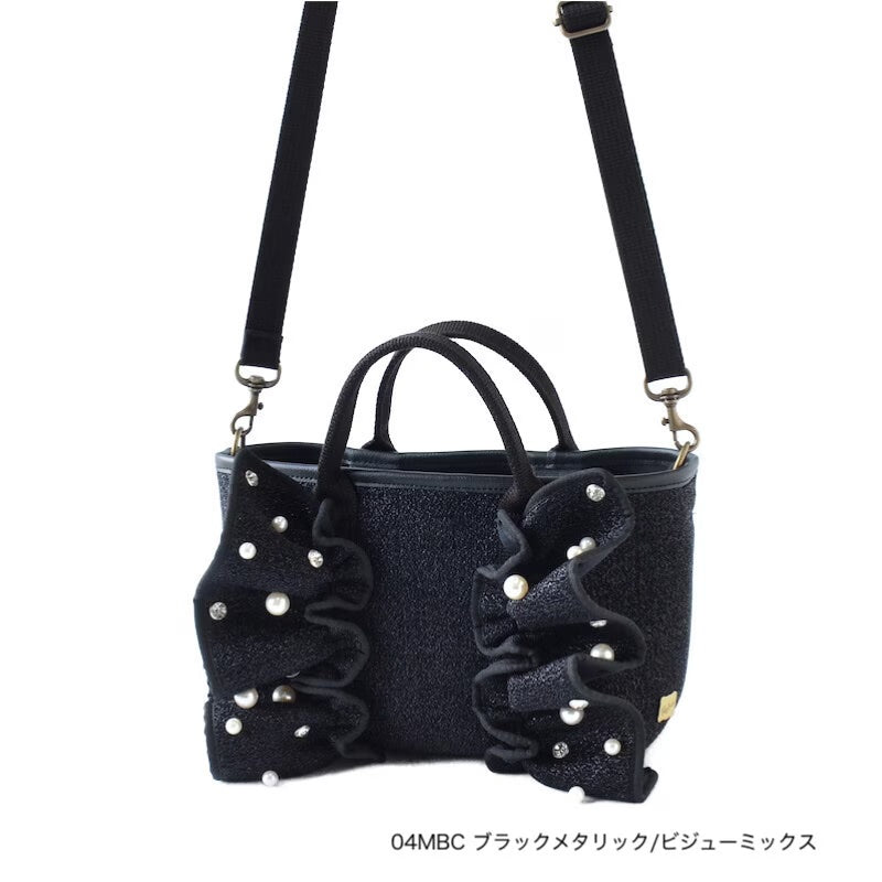 一部予約】MINI ネイプルズラッフルトート ビジューミックス-MINI