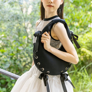 【SALE 40%OFF】S ネイプルズ アイレットリボン2ウェイエッグホーボーバッグ SH-992