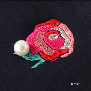 【一部予約】ネイプルズ モチーフ刺繍ポーチ -Sサイズ- PO-155EM-S