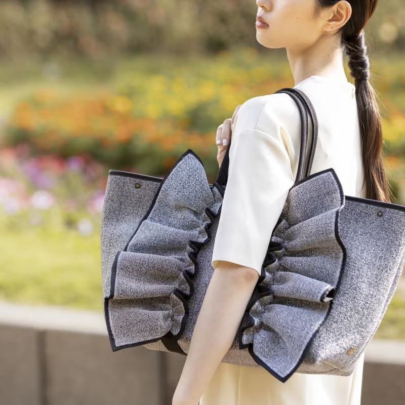 L ネイプルズラッフルトートメタリック-Lサイズ- TT-288MT-L