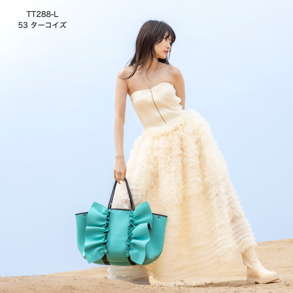 【一部予約】L ネイプルズ ラッフルトートバッグ-Lサイズ- TT-288-L