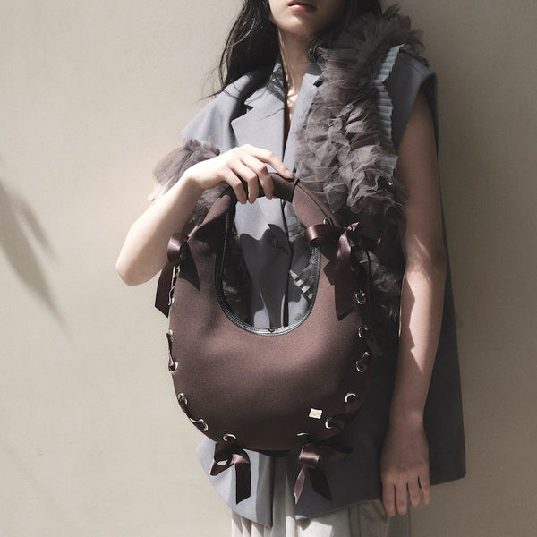 【SALE 40%OFF】S ネイプルズ アイレットリボン2ウェイエッグホーボーバッグ SH-992