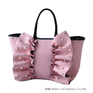 L ネイプルズラッフルトート ビジューミックス Lサイズ - TT-288BCMIX-L