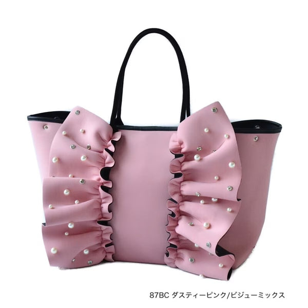 L ネイプルズラッフルトート ビジューミックス Lサイズ - TT-288BCMIX-L