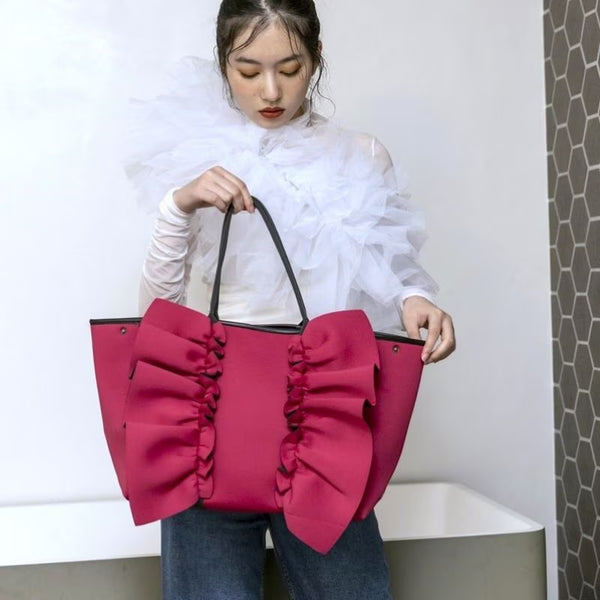 【一部予約】L ネイプルズ ラッフルトートバッグ-Lサイズ- TT-288-L