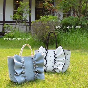 S ネイプルズラッフルトートメタリック-CBSサイズ- TT-288MT-CBS