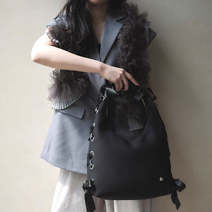【SALE 40%OFF】L ネイプルズ アイレットリボンホーボーバッグ SH-993