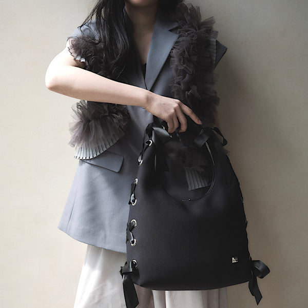 【SALE 40%OFF】L ネイプルズ アイレットリボンホーボーバッグ SH-993