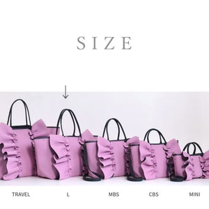 【SOLD OUT】L ネイプルズ ラッフルモチーフ刺繍トート-Lサイズ- TT-288EM-L