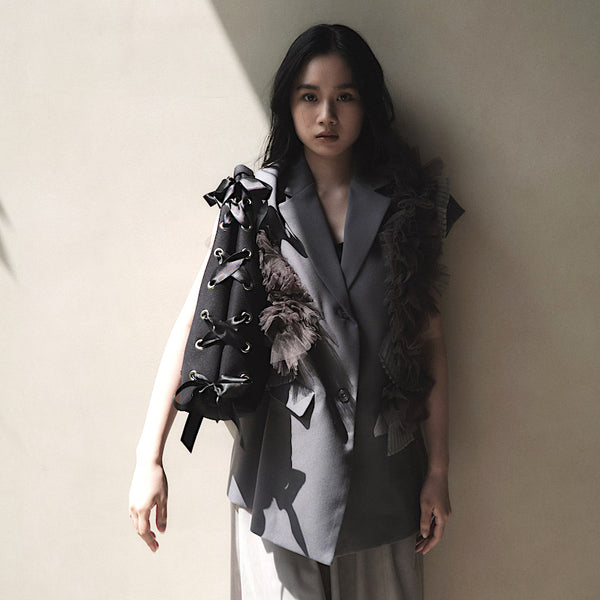 【SALE 40%OFF】L ネイプルズ アイレットリボンホーボーバッグ SH-993