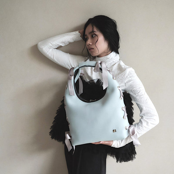 【SALE 40%OFF】L ネイプルズ アイレットリボンホーボーバッグ SH-993