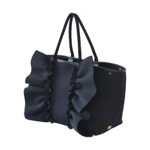 【SOLD OUT】L ネイプルズ ラッフルモチーフ刺繍トート-Lサイズ- TT-288EM-L