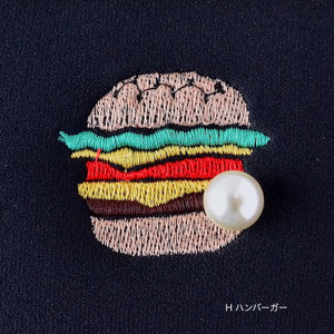 ネイプルズ モチーフ刺繍ポーチ Lサイズ PO-155EM-L
