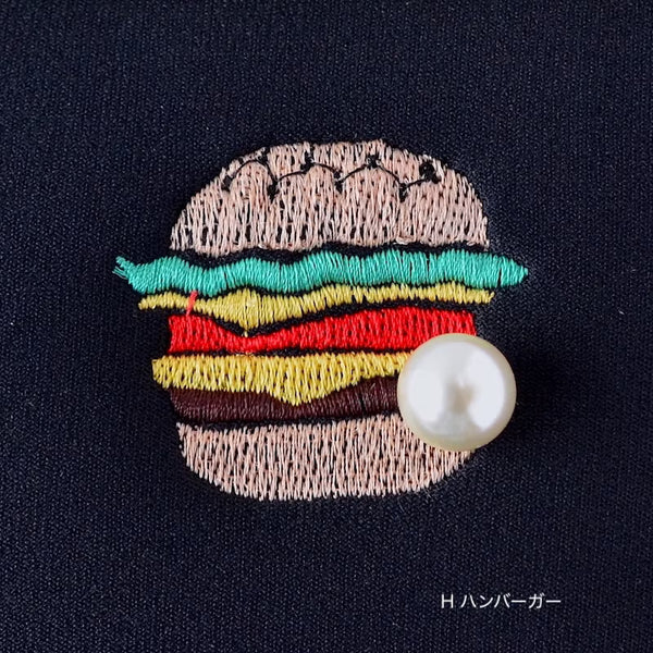 ネイプルズ モチーフ刺繍ポーチ Lサイズ PO-155EM-L