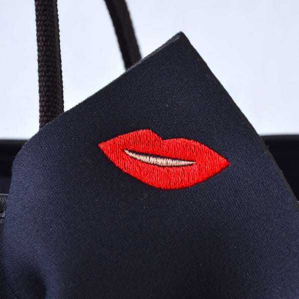 【SOLD OUT】L ネイプルズ ラッフルモチーフ刺繍トート-Lサイズ- TT-288EM-L