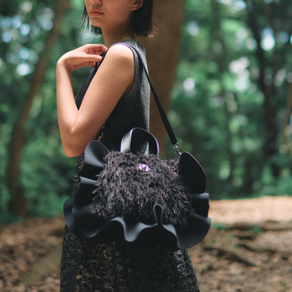 【予約】フリンジヤーントリムラッフル2ウェイバッグ-Sサイズ-TT-380FG-S