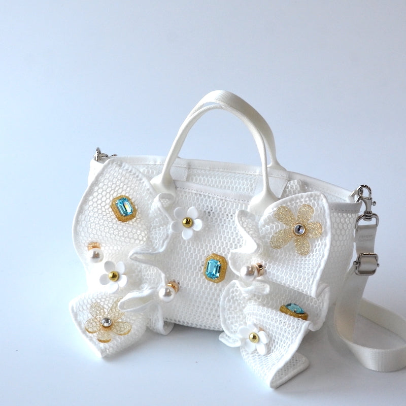 【SALE 30%OFF】MINI ハニカムメッシュトート-MINIサイズ- ホワイトTT-288MS-MINI