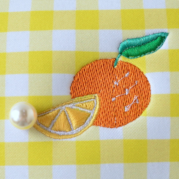 【一部予約】ネイプルズ モチーフ刺繍ポーチ Lサイズ PO-155EM-L