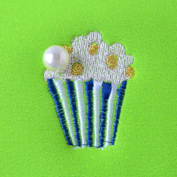 【一部予約】ネイプルズ モチーフ刺繍ポーチ Lサイズ PO-155EM-L