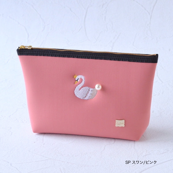【一部予約】ネイプルズ モチーフ刺繍ポーチ Lサイズ PO-155EM-L