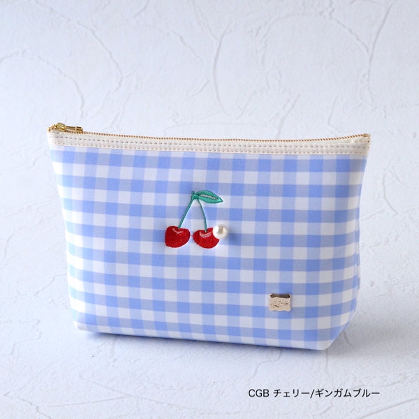 【一部予約】ネイプルズ モチーフ刺繍ポーチ Lサイズ PO-155EM-L