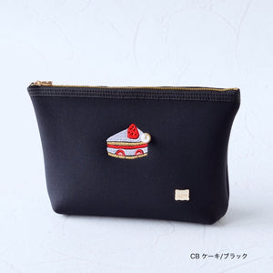 【一部予約】ネイプルズ モチーフ刺繍ポーチ Lサイズ PO-155EM-L