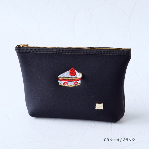 【一部予約】ネイプルズ モチーフ刺繍ポーチ Lサイズ PO-155EM-L