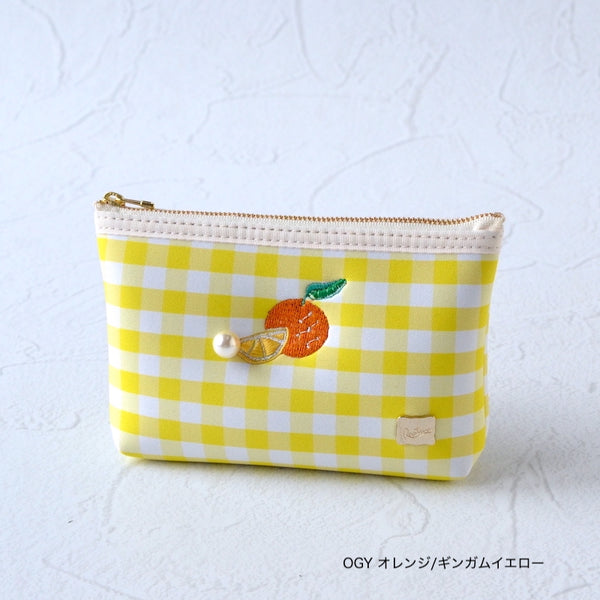【一部予約】ネイプルズ モチーフ刺繍ポーチ -Sサイズ- PO-155EM-S