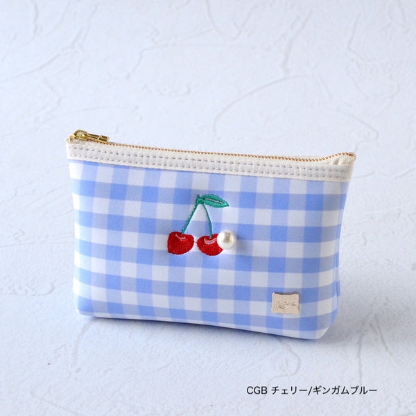 【一部予約】ネイプルズ モチーフ刺繍ポーチ -Sサイズ- PO-155EM-S