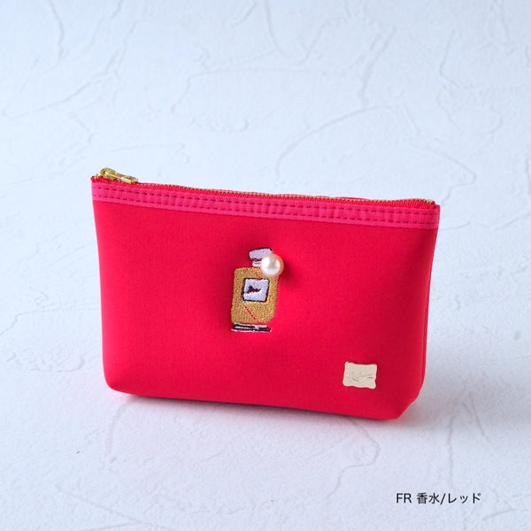【一部予約】ネイプルズ モチーフ刺繍ポーチ -Sサイズ- PO-155EM-S